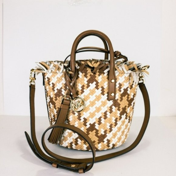 MICHAEL Michael Kors Marley Medium Leather Bucket Messenger Bag - Picture 4 of 7